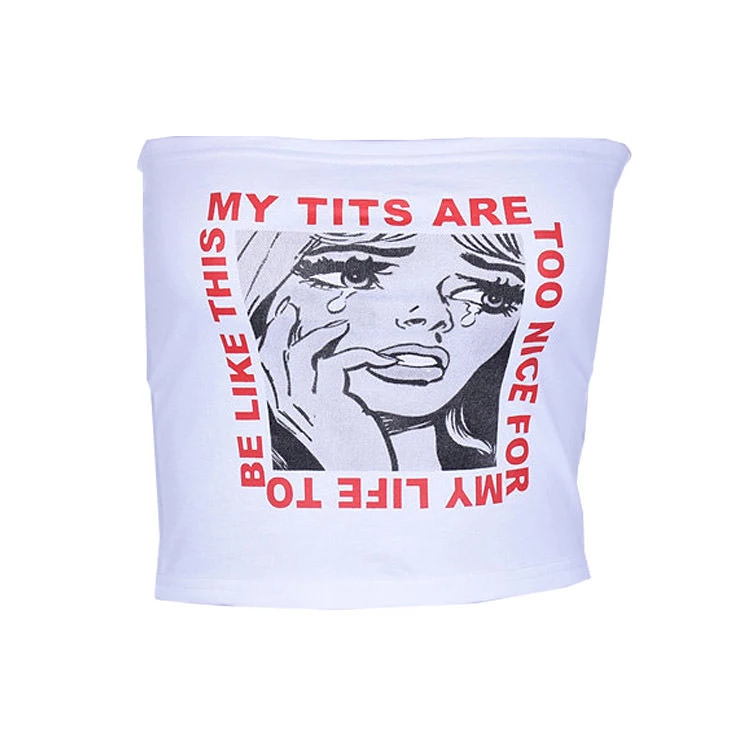 Boogzel Apparel Too Nice Crop Tee Clothing