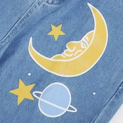 Boogzel Apparel New Moon High Waist Jeans DRESSED FOR SPACE