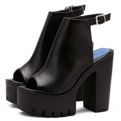 Boogzel Apparel Nightcall Heeled Sandals Shoes