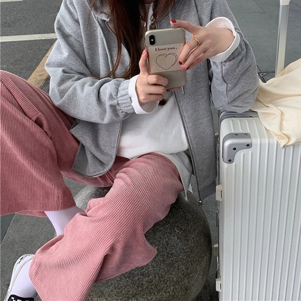 Boogzel Apparel Teen Craft Cord Pants SOFT GIRL OUTFITS 1 Boogzel Apparel Teen Craft Cord Pants SOFT GIRL OUTFITS