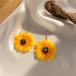 Boogzel Apparel Sunflowers Earrings INDIE CLOTHES