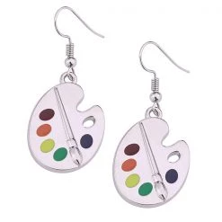 Boogzel Apparel Paint Palette Earrings COTTAGECORE / ARTSY