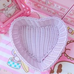 Boogzel Apparel Home Decor Pastel Heart Storage Basket