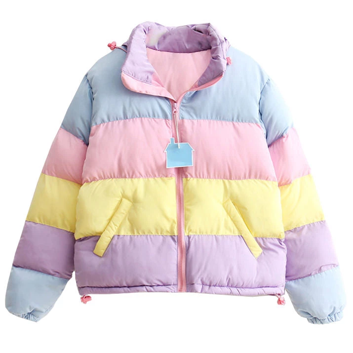 Boogzel Apparel SOFT GIRL OUTFITS Pastel Padded Jacket 5 Boogzel Apparel SOFT GIRL OUTFITS Pastel Padded Jacket