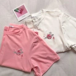 Boogzel Apparel DRESSED FOR SPACE Pink Saturn Tee