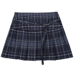 Boogzel Apparel Preppy Aesthetic Plaid Skirt GRUNGE CLOTHES