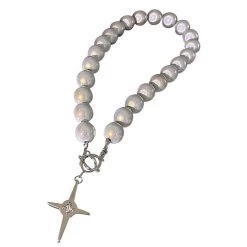 Boogzel Apparel Reflective Pearl Necklace GRUNGE CLOTHES