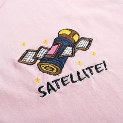 Boogzel Apparel DRESSED FOR SPACE Satellite Embroidered T-Shirt