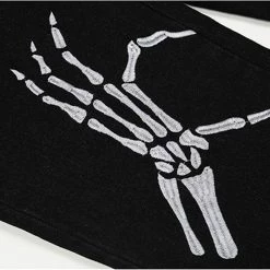 Boogzel Apparel GRUNGE CLOTHES Skeleton Hands Embroidery Jeans 9 Boogzel Apparel GRUNGE CLOTHES Skeleton Hands Embroidery Jeans