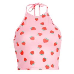 Boogzel Apparel Strawberry Fields Halter Top Clothing