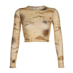 Boogzel Apparel DRESSED FOR SPACE Sun & Moon Mesh Top 9 Boogzel Apparel DRESSED FOR SPACE Sun & Moon Mesh Top