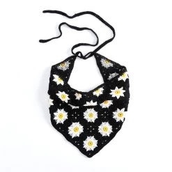 Boogzel Apparel Sunflower Сrochet Hair Scarf