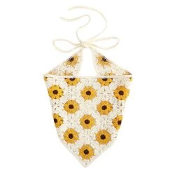 Boogzel Apparel Sunflower Сrochet Hair Scarf