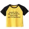 Boogzel Apparel Clothing Good/Bad Girls Crop Top