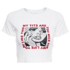 Boogzel Apparel Too Nice Crop Tee Clothing