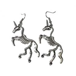 Boogzel Apparel Unicorn Skeleton Earrings