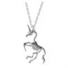 Boogzel Apparel Unicorn Skeleton Pendant Necklace