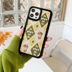 Boogzel Apparel Acorn Argyle IPhone Case IPHONE CASES