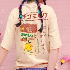 Boogzel Apparel Aesthetic Milk T-Shirt