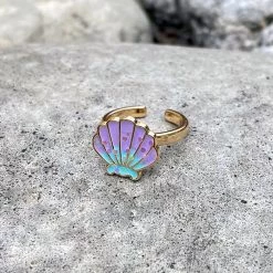 Boogzel Apparel Pastel Shell Anxiety Ring 💜