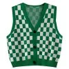 Boogzel Apparel INDIE CLOTHES Aesthetic Checkboard Vest
