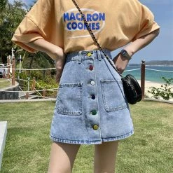 Boogzel Apparel 2.0 Artsy Denim Skirt