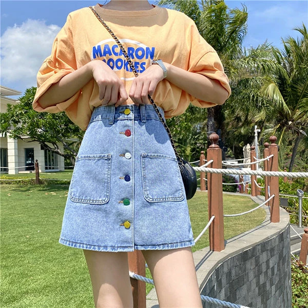 Boogzel Apparel 2.0 Artsy Denim Skirt 3 Boogzel Apparel 2.0 Artsy Denim Skirt