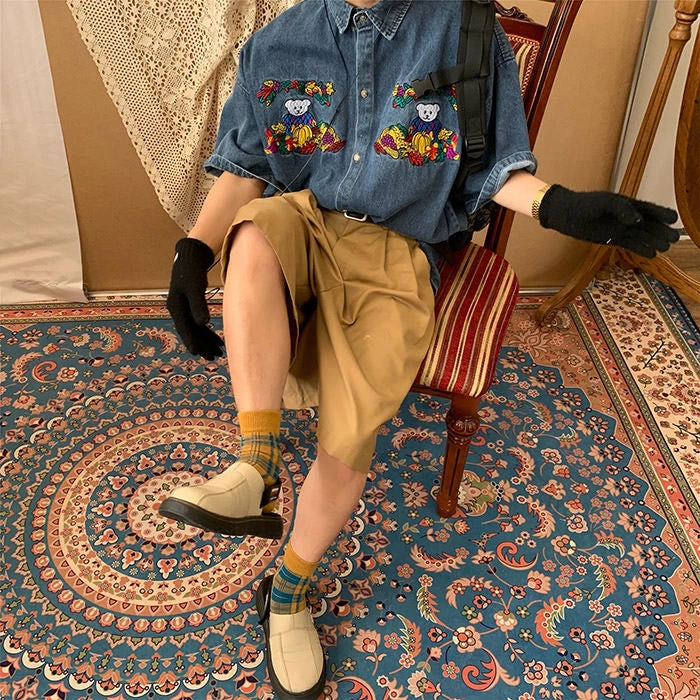 Boogzel Apparel Fall Season Embroidery Shirt E BOY - SOFT BOY 3 Boogzel Apparel Fall Season Embroidery Shirt E BOY - SOFT BOY