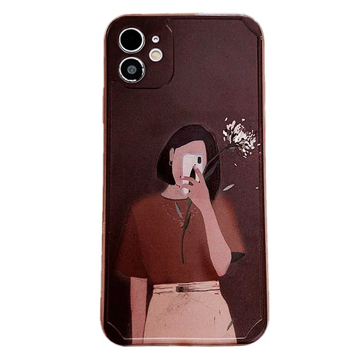 Boogzel Apparel Aesthetic Girl IPhone Case 1 Boogzel Apparel Aesthetic Girl IPhone Case
