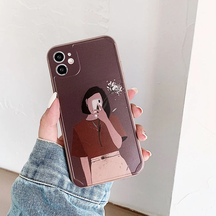 Boogzel Apparel Aesthetic Girl IPhone Case 2 Boogzel Apparel Aesthetic Girl IPhone Case