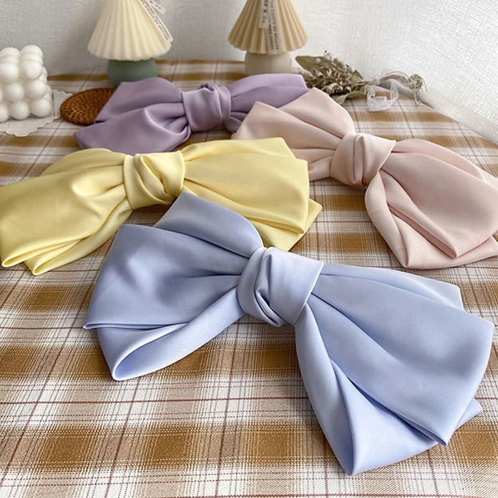 Boogzel Apparel SOFT GIRL OUTFITS French Girl Satin Hair Bow 5 Boogzel Apparel SOFT GIRL OUTFITS French Girl Satin Hair Bow