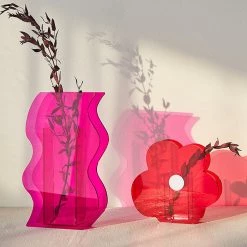 Boogzel Apparel Postmodern Acrylic Vases Home Decor