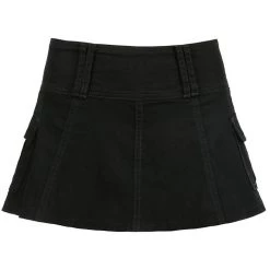Boogzel Apparel Flirting With Trouble Mini Skirt Y2K OUTFITS