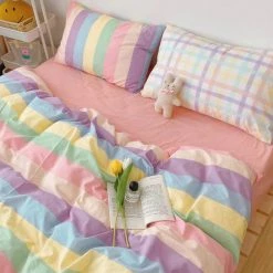 Boogzel Apparel SOFT GIRL OUTFITS Pastel Sweetz Bedding Set