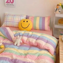 Boogzel Apparel SOFT GIRL OUTFITS Pastel Sweetz Bedding Set