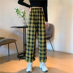 Boogzel Apparel Grunge Aesthetic Plaid Pants GRUNGE CLOTHES