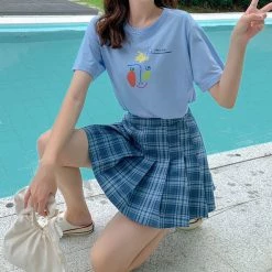 Boogzel Apparel Maggie Plaid Mini Skirt SOFT GIRL OUTFITS