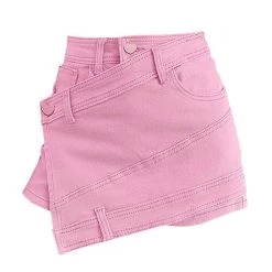 Boogzel Apparel SOFT GIRL OUTFITS Danish Pastel Pink Heart Shorts