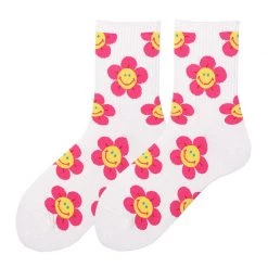 Boogzel Apparel INDIE CLOTHES Petals Of Happiness Socks