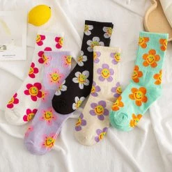 Boogzel Apparel INDIE CLOTHES Petals Of Happiness Socks
