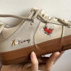 Boogzel Apparel COTTAGECORE / ARTSY Naturecore Aesthetic Rose Sneakers