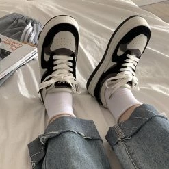 Boogzel Apparel Coffee Cream Sneakers Shoes