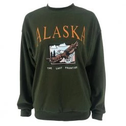 Boogzel Apparel GRUNGE CLOTHES Alaska Print Sweatshirt