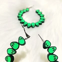 Boogzel Apparel Alien Earrings Accessories