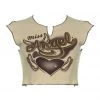 Boogzel Apparel Miss Angel Ribbed Top Y2K OUTFITS