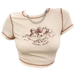 Boogzel Apparel AESTHETIC CLOTHES Angel Baby Crop Top