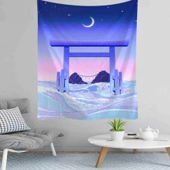 Boogzel Apparel SOFT GIRL OUTFITS Anime Aesthetic Wall Tapestry