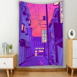 Boogzel Apparel SOFT GIRL OUTFITS Anime Aesthetic Wall Tapestry