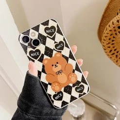 Boogzel Apparel Argyle Bear IPhone Case IPHONE CASES