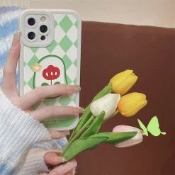 Boogzel Apparel Argyle Flower IPhone Case
